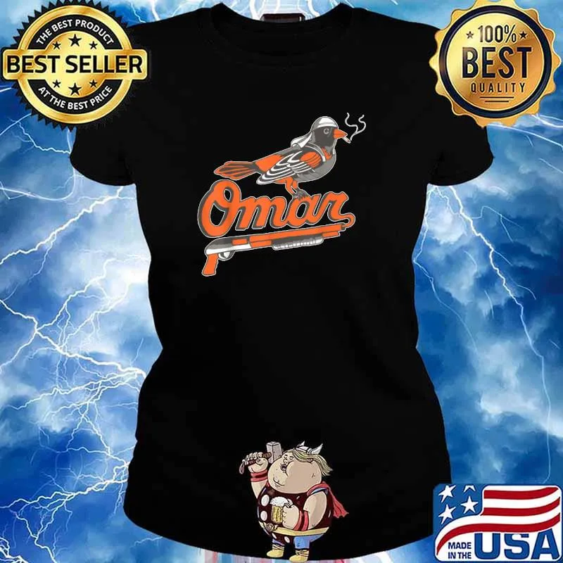 Omar The Wire Baltimore Oriolez T-Shirt Ladies tee
