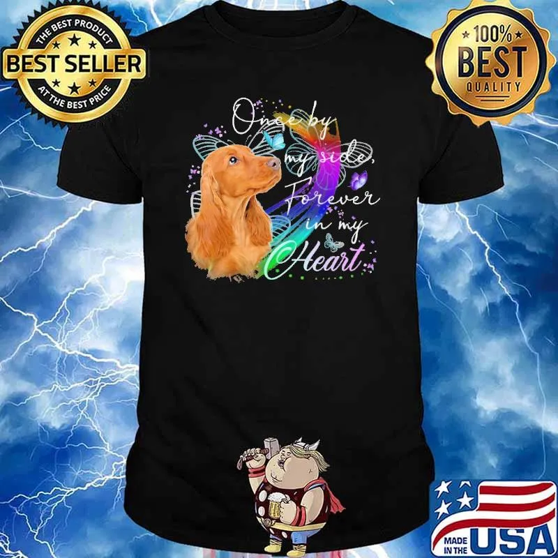 Once by my side forever in my heart coooker spaniel shirt