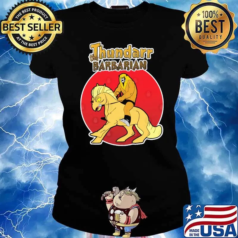 Ookla The Mok - Thundarr The Barbarian Cartoon Shirt Ladies tee