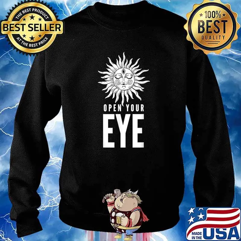 Open Your Eye Message T-Shirt Sweater