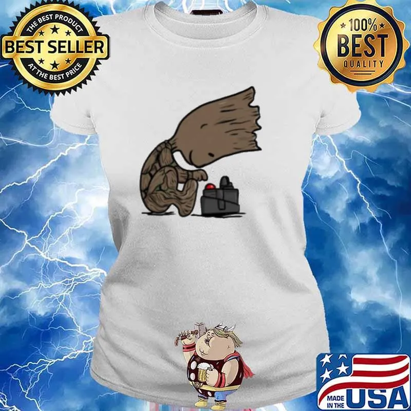 Pea Groots Star War Shirt Ladies tee