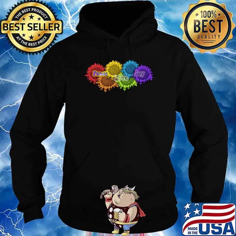 Peace Love Joy Sunflowers T-Shirt Hoodie
