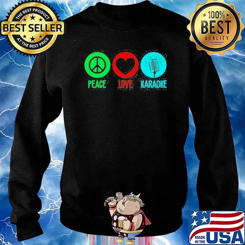 Peace Love karaoke s Sweater