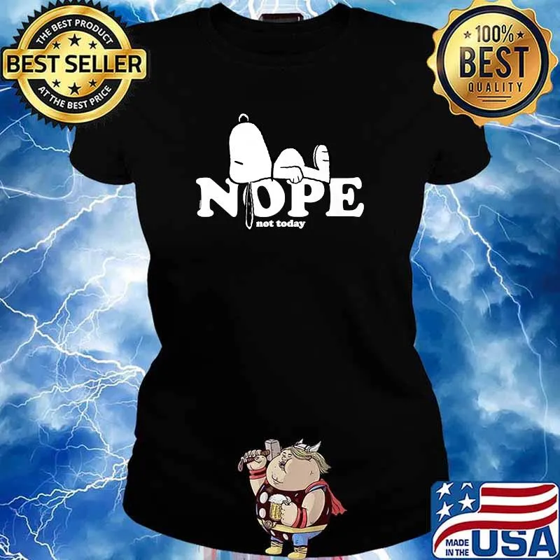 Peanuts - Snoopy Nope T-Shirt Ladies tee