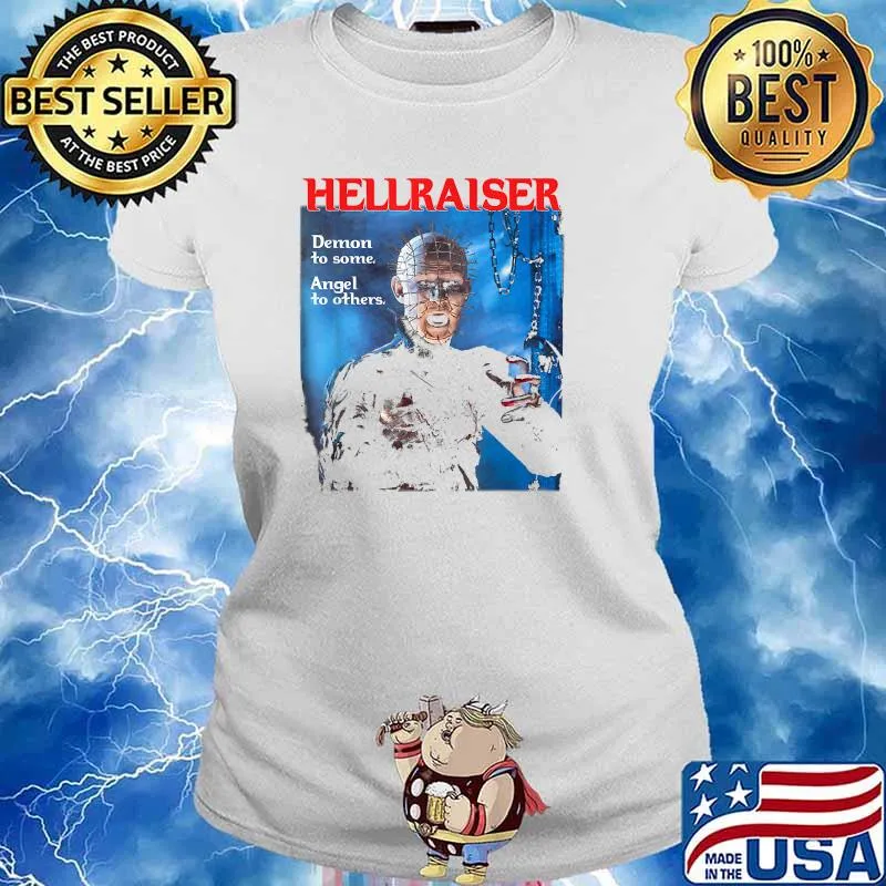 Pinhead Hellraiser Demon To Some Angel To Others T-Shirt Ladies tee