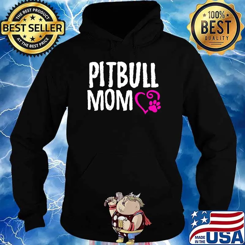 Pitbull mom heart dog s Hoodie