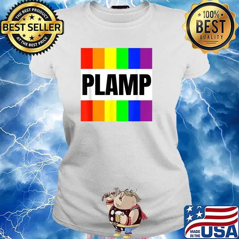 PLAMP Rainbow Colors T-Shirt Ladies tee
