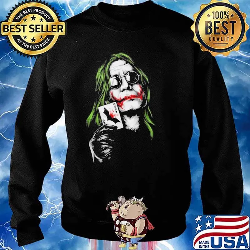 Popfunk Classic The Dark Knight Heath Ledger Joker with Card Shirt Sweater