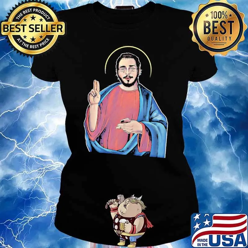 Post malon jesus s Ladies tee