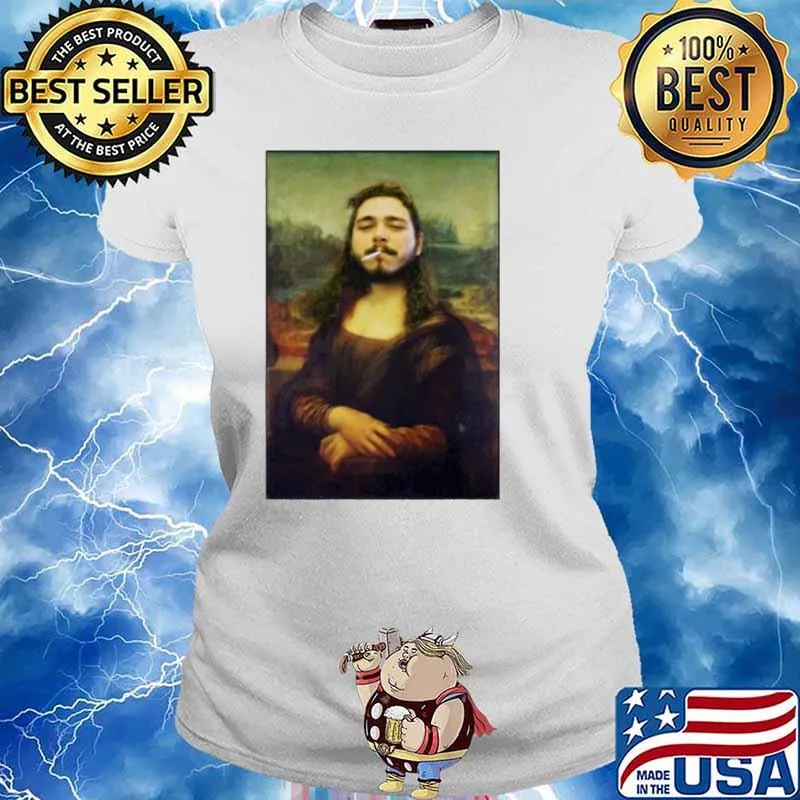 Post Malone Mona Lisa smoking s Ladies tee