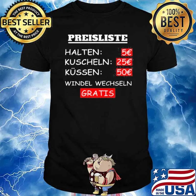 Preisliste Halten Kuscheln Kussen Windel Wechseln Gratis Shirt
