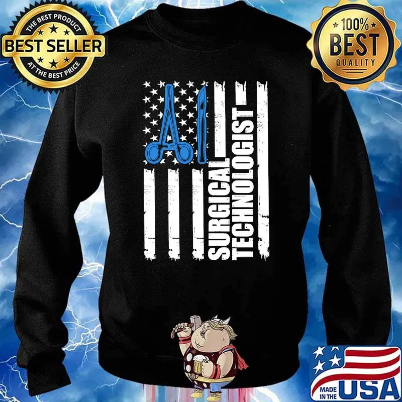 Premium surgical Technologist American Flag T-Shirt Sweater