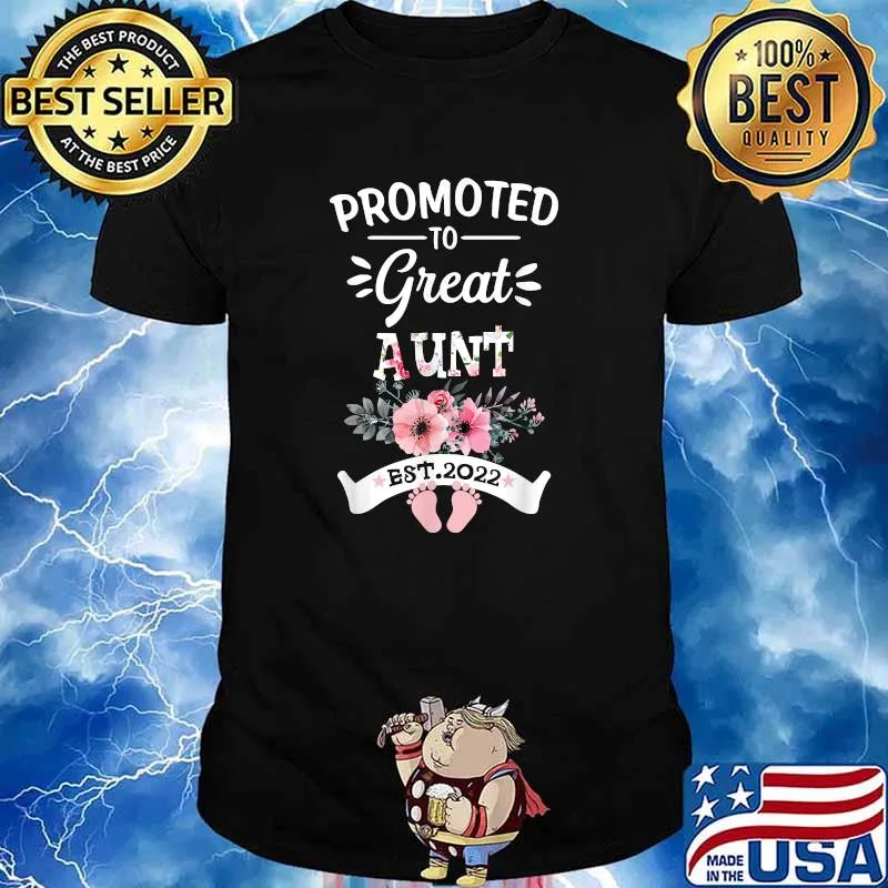 Promoted to Great Aunt Est 2022 Costume T-Shirt