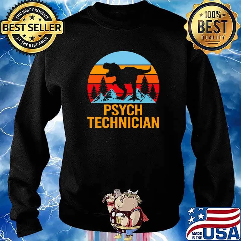 Psych Technician Hear Me Roar Dinasour Vintage s Sweater