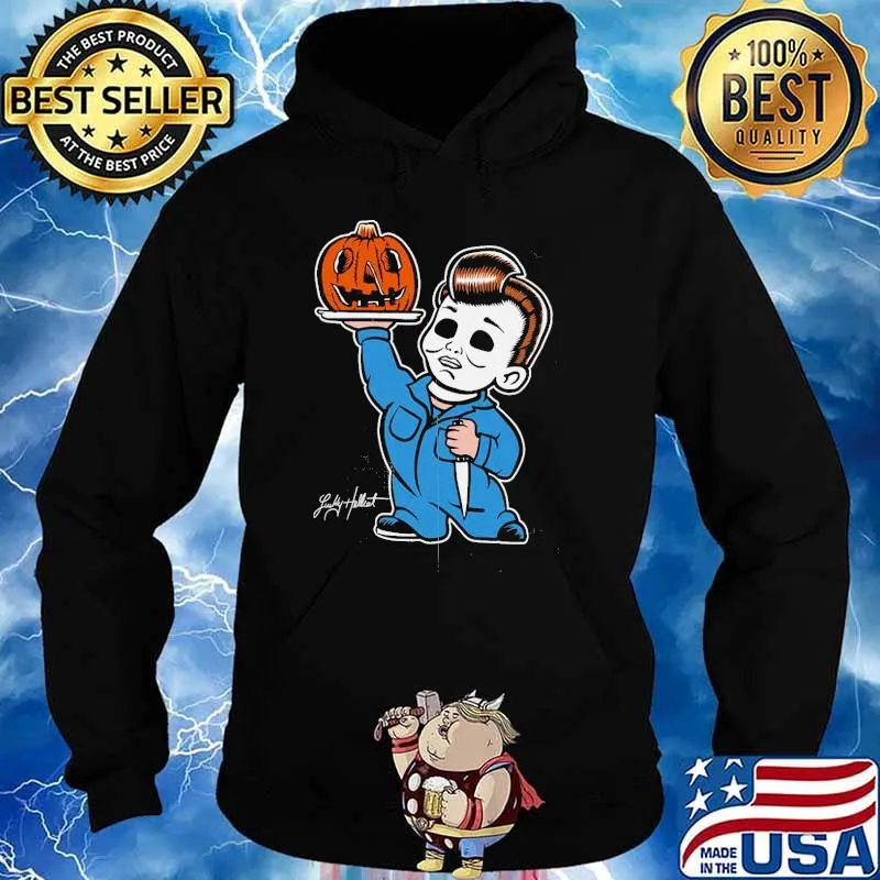 Pumpkin knife fake horror halloween s Hoodie