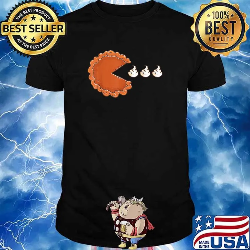 Pumpkin Pie Eating Whipped Cream Thanksgiving Day Fun T-Shirt