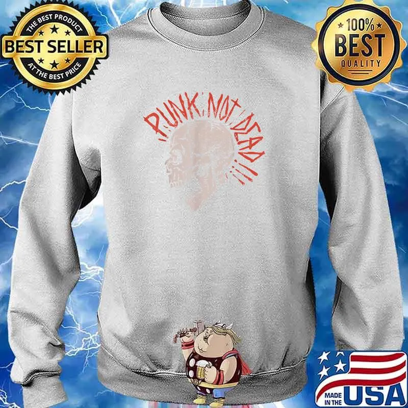 Punk Not Dead Cool Skull T-Shirt Sweater