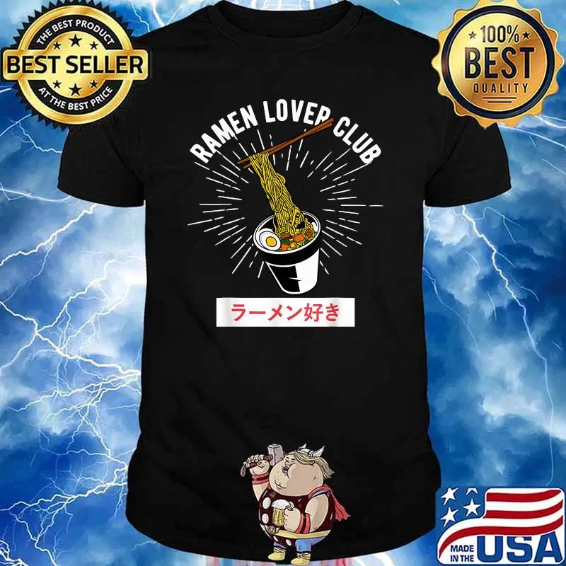 Ramen Lover Club Japanese Noodles Aesthetic Kawaii Anime T-Shirt