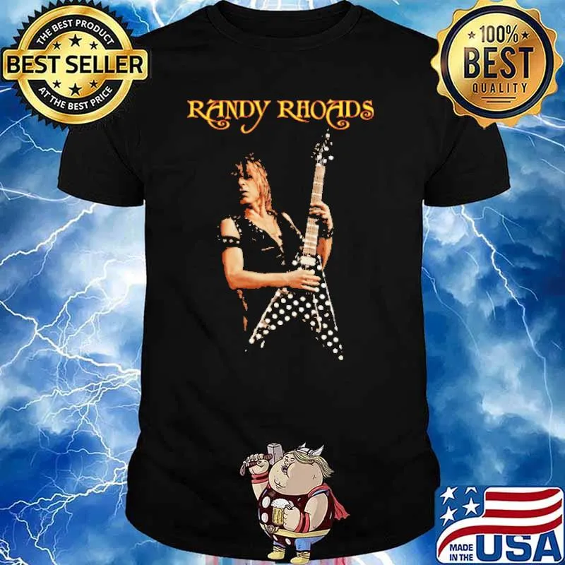 Randy rhoads player guitar shirt