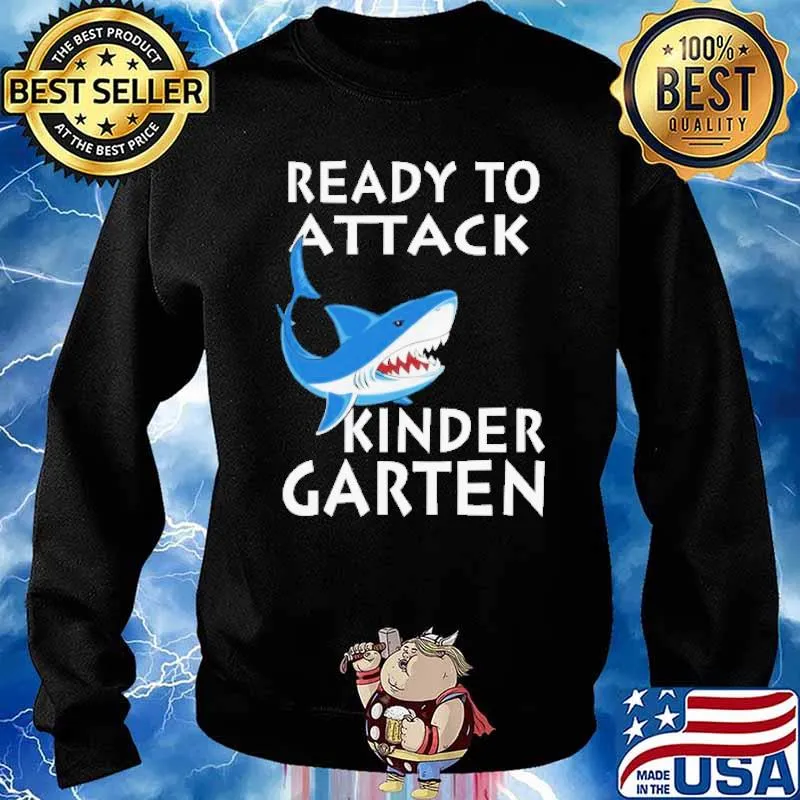 Ready To Attack Kindergarten Shark Shirt Sweater