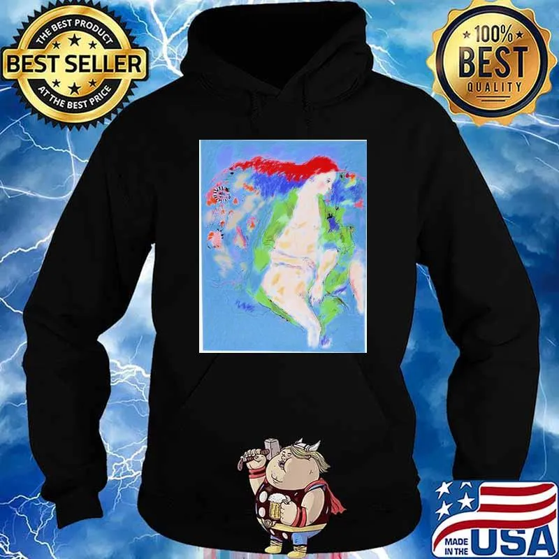 Red haired girl with green robe george segal s Hoodie
