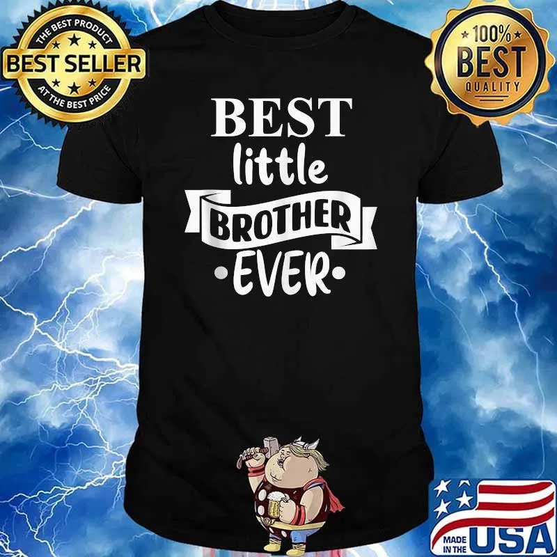 Retro Best Little Brother Ever T-Shirt