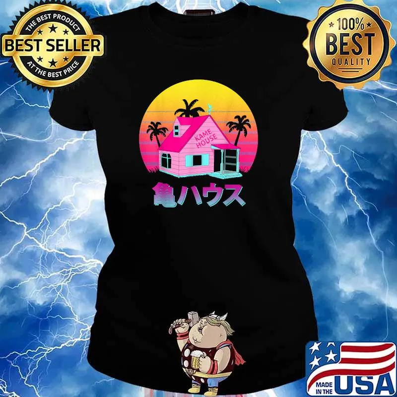 Retro Kame Houses T-Shirt Ladies tee