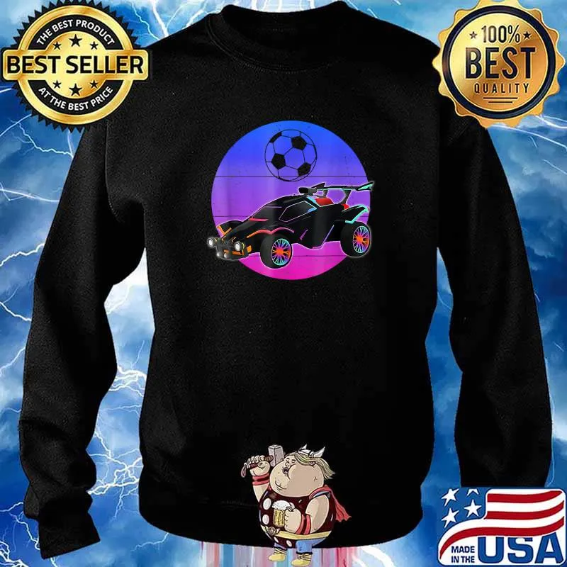Retro Style Rocket RC Soccer Car League T-Shirt Sweater