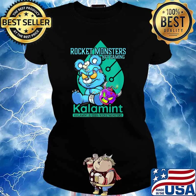 RM Bad Baby Rocket Monsters Kalamint T-Shirt Ladies tee
