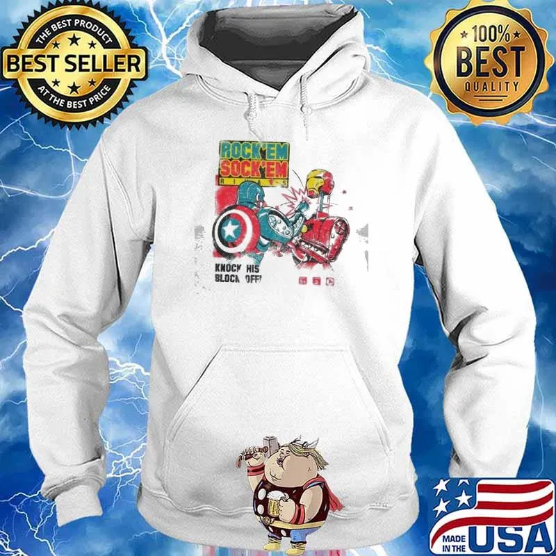Rock'em sock'em knock his block off Marvel s Hoodie