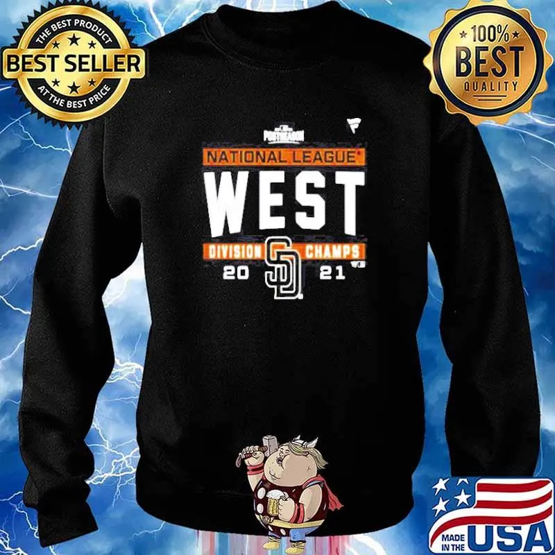 San Diego Padres National League NL West Division Champions 2021 sport s Sweater
