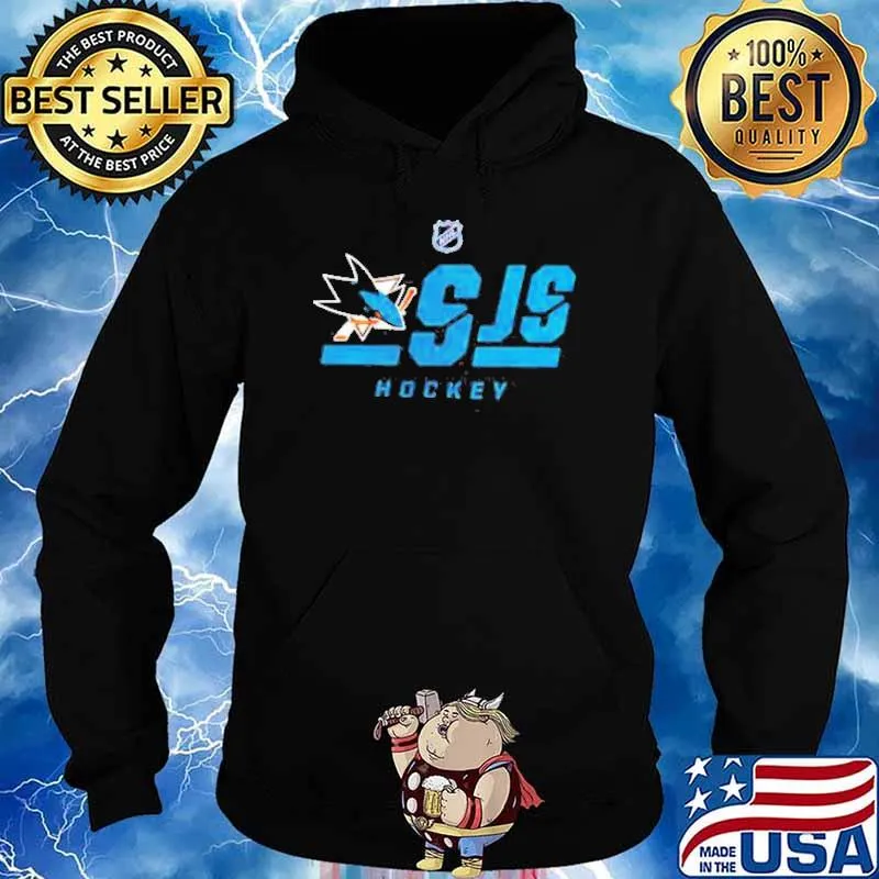 San Jose Sharks Authentic Pro Core Secondary Logo Shirt Hoodie