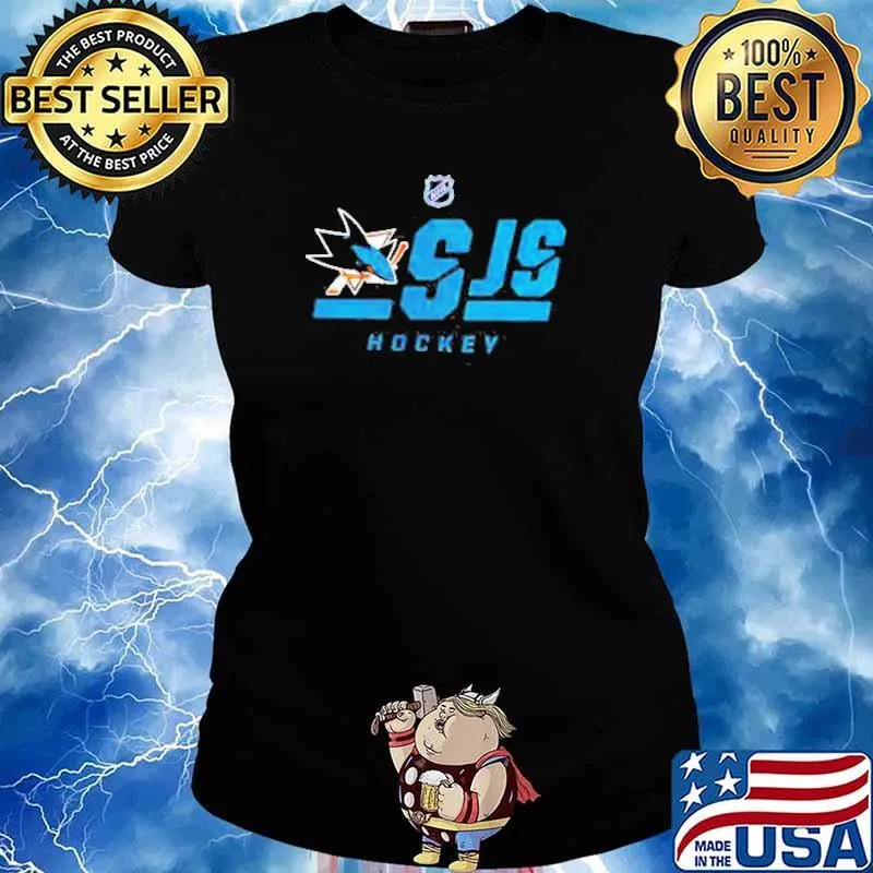 San Jose Sharks Authentic Pro Core Secondary Logo Shirt Ladies tee