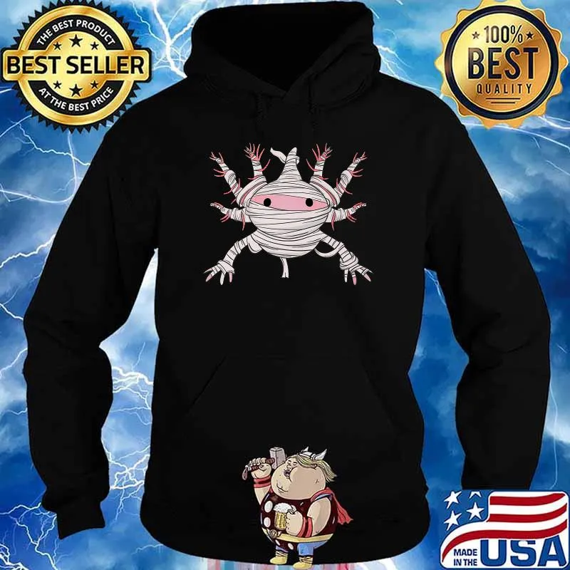Scary Axolotl Mummies Halloween T-Shirt Hoodie