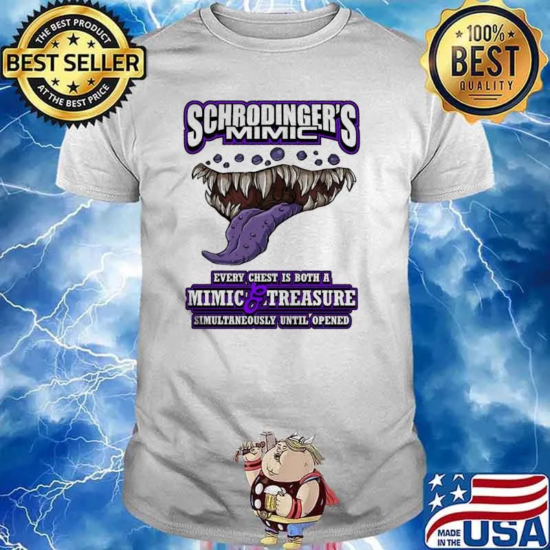 Schrodinger's mimic every chest is both a mimic and treasure simultaneously opened shirt