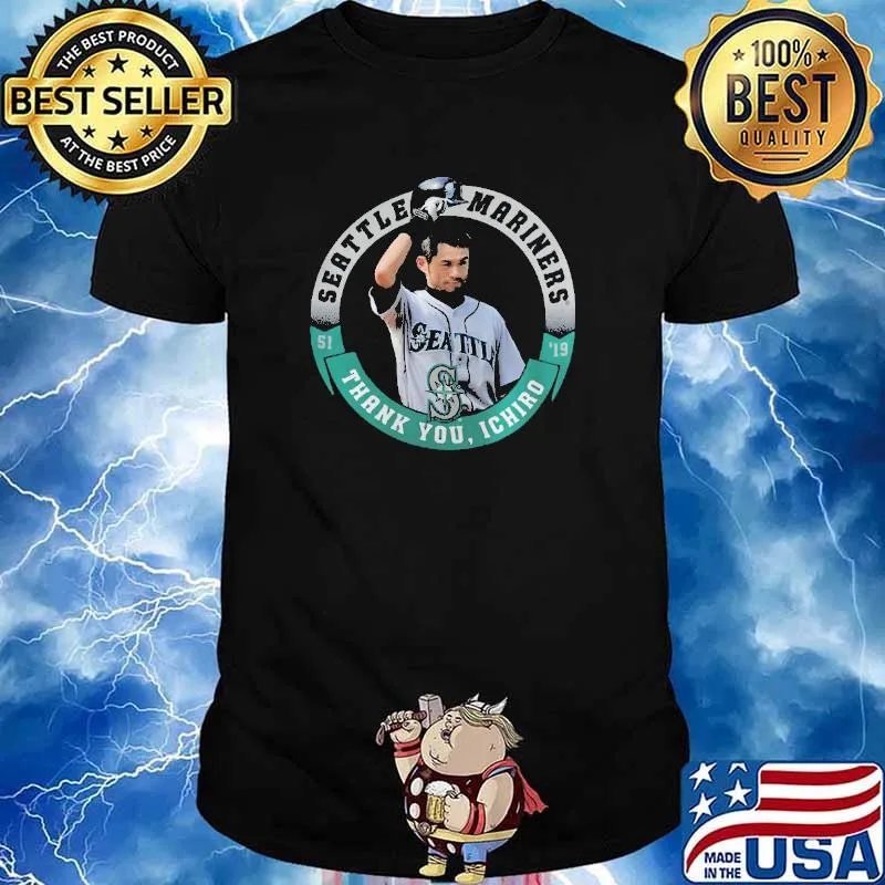 Seattle Mariners Majestic Thank You Ichiro Suzuki shirt