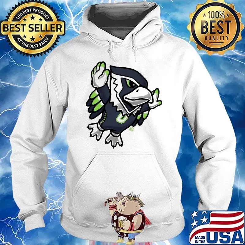 Seattle Seahawks mascot chibi s Hoodie