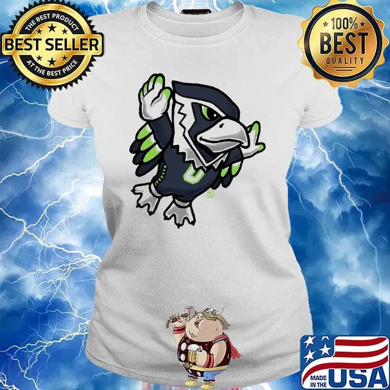 Seattle Seahawks mascot chibi s Ladies tee