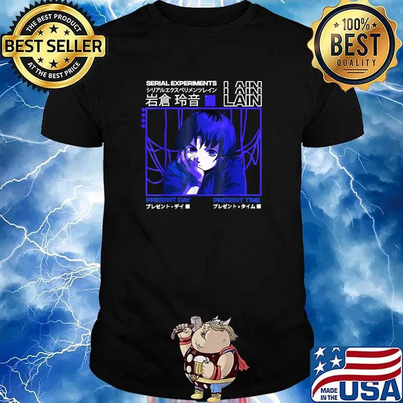 Serial Experiments Lain Darker Present Day Present Time T-Shirt