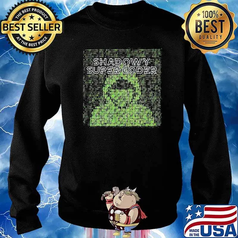 Shadowy Super Coder Hacker Shirt Sweater