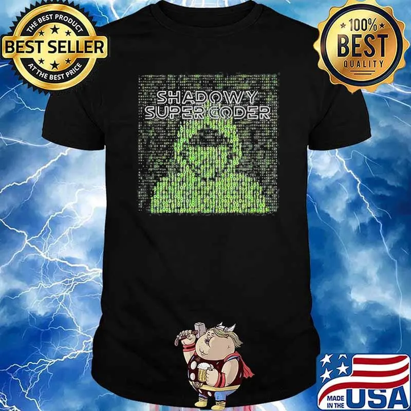 Shadowy Super Coder Hacker Shirt