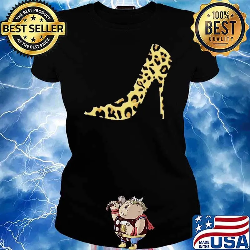 Shoes Lepoard Shirt Ladies tee