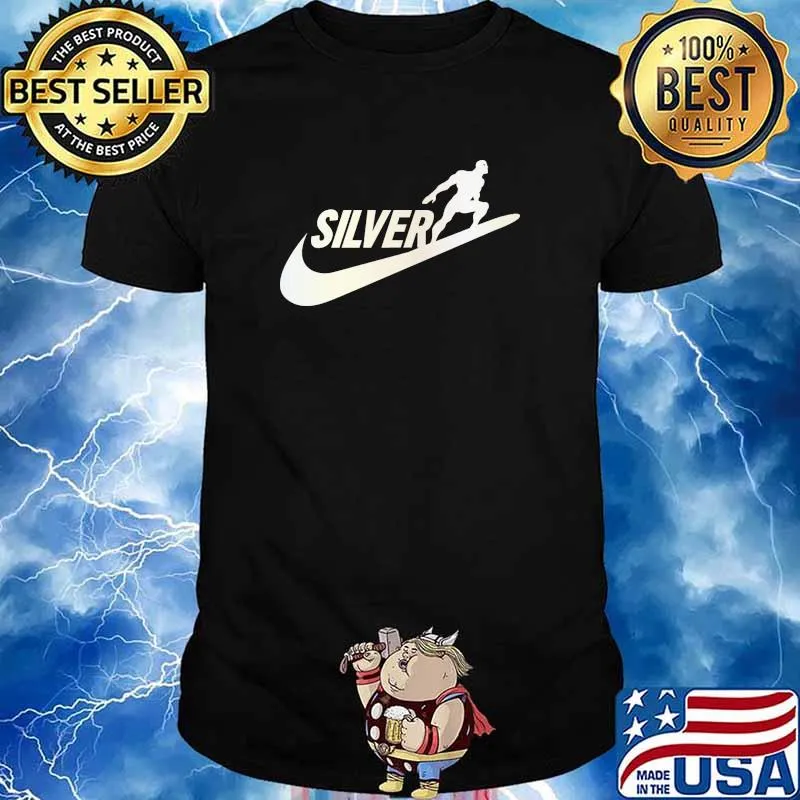 Silver Surfer marvel comics nike logo shirt