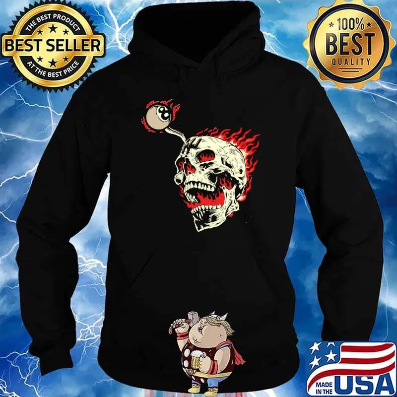 Skull Fire Billiant Shirt Hoodie