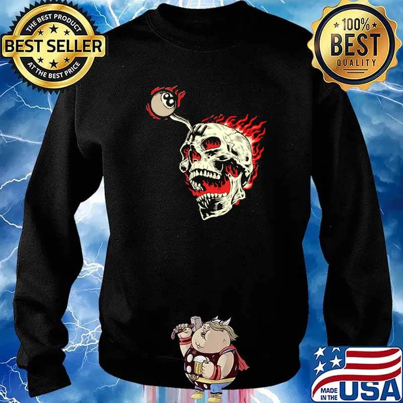 Skull Fire Billiant Shirt Sweater