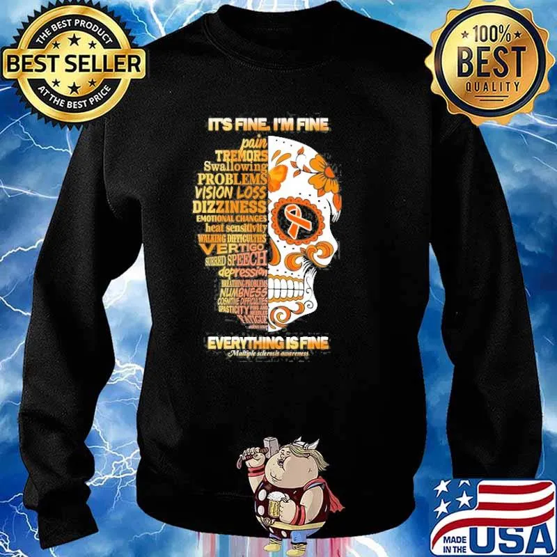 Skull It’s Fine I’m Fine Everything Is Fine Shirt Sweater