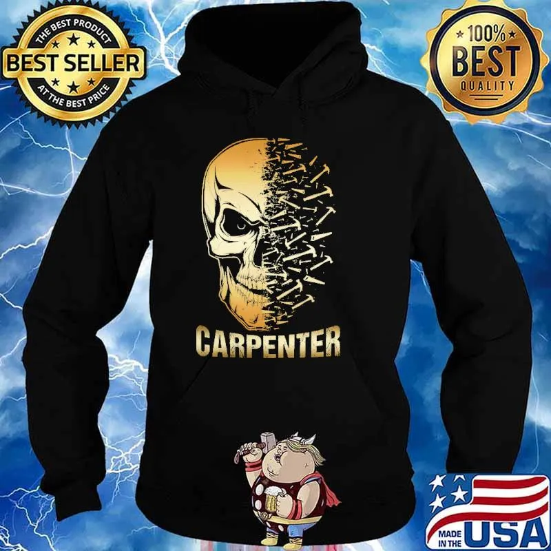 SKULL SARCASTIC CARPENTER SHIRT Hoodie