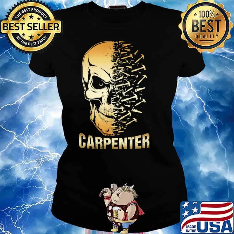 SKULL SARCASTIC CARPENTER SHIRT Ladies tee