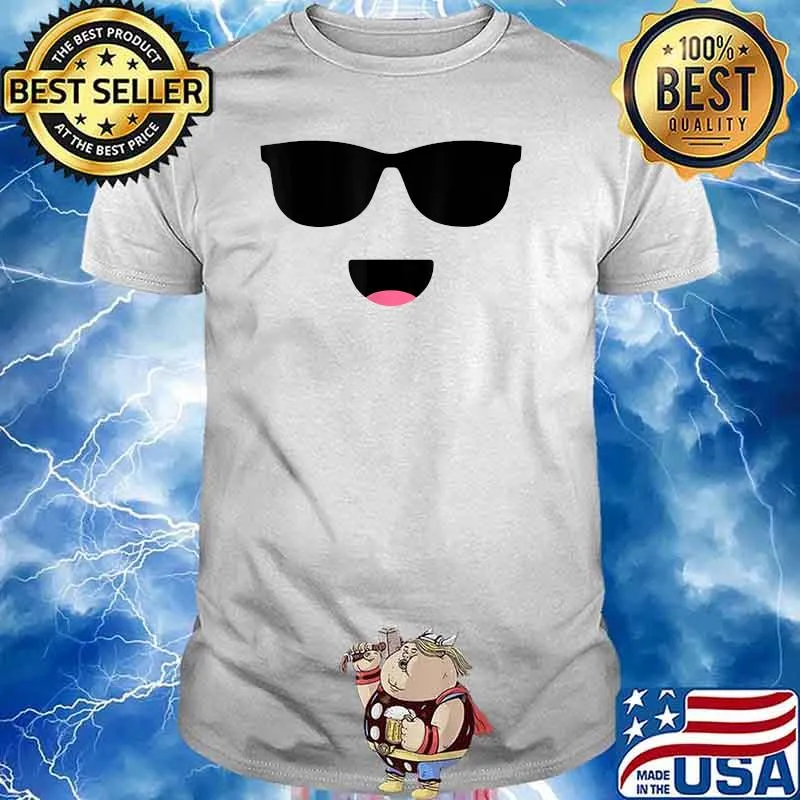 Smiling And Wearing Black Glasses T-Shirt