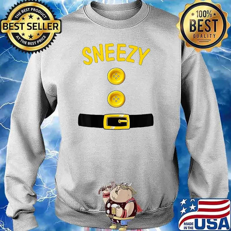 Sneezy Dwarf Halloween T-Shirt Sweater